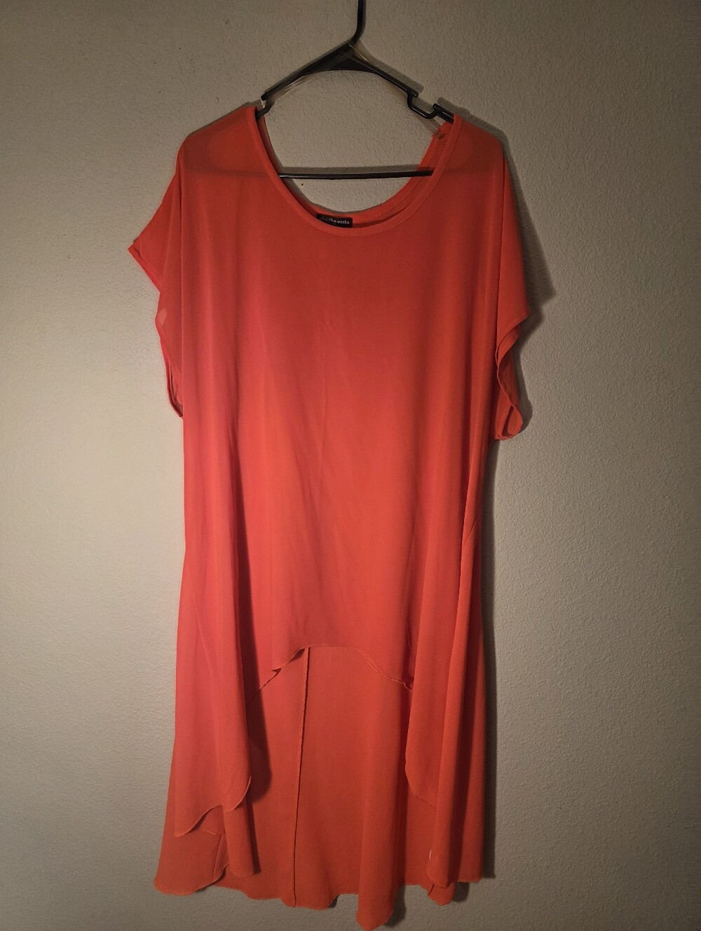 Flowy Coral Hi-Low Dress/Top